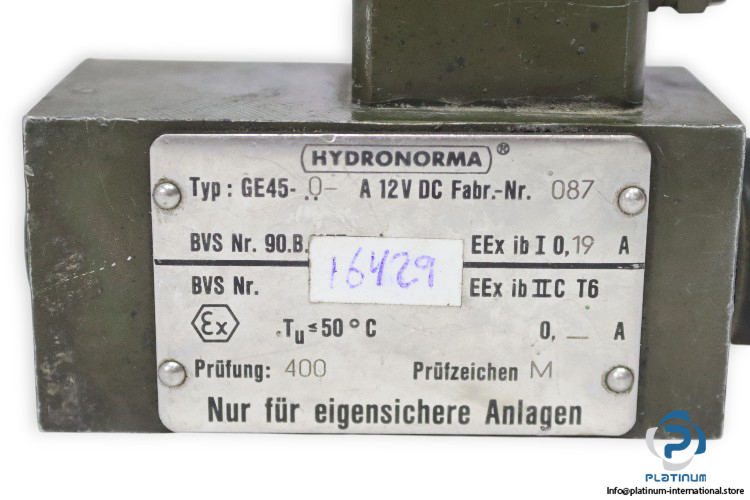 hydronorma-ge45-0-a12v-dc-explosion-proof-solenoid-valve(used)-1