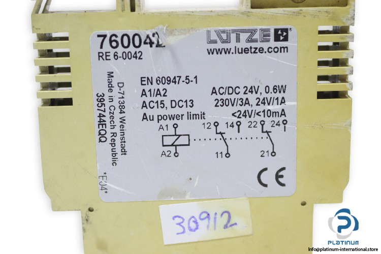lutze-RE-6-0042-Relay-Coupler-Module-(Used)-2