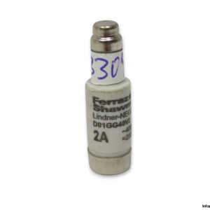Ferraz Shawmut D01GG40V2 Gl/Gg 2A 400VAC 250VDC Bottle Fuse Link
