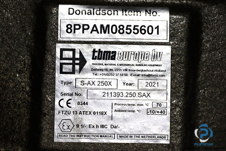 tbma-S-AX-250X-1360prm-dust-and-cyclone-valve-(used)-6