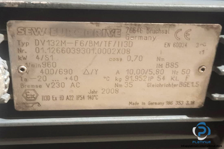 sew-DW132M-F6_BM_TF_II3D-motor-brake-(new)-2