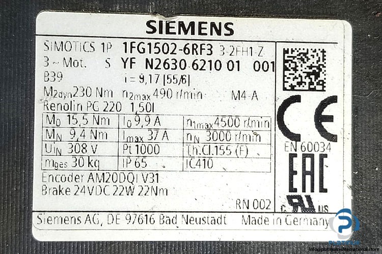 siemens-1FG1502-6RF33-2FH1-Z-servomotor-with-gear-(used)-6