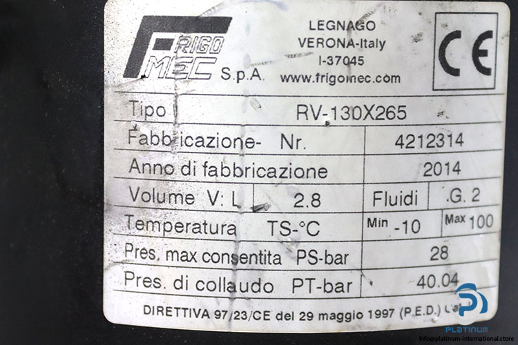 frigomec-RV-130X265-liquid-receiver-(used)-2