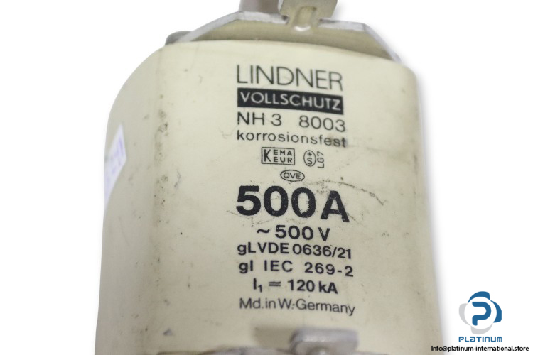 lindner-NH3-8003-gl-gi-500a-120ka-fuse-link-(Used)-1