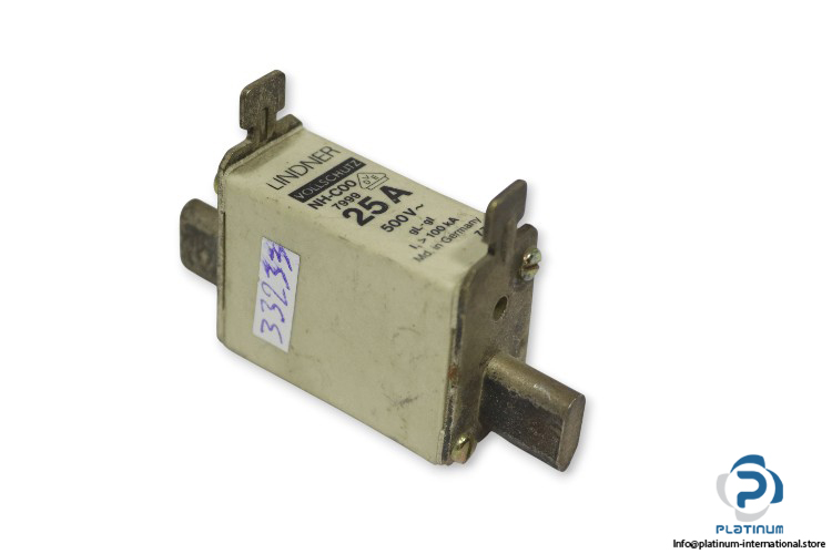 lindner-NH-C00-7999-gl-gi-25a-100ka-fuse-link-(New)