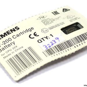 Siemens 6ES7291-8BA20-0XA0 Battery Module