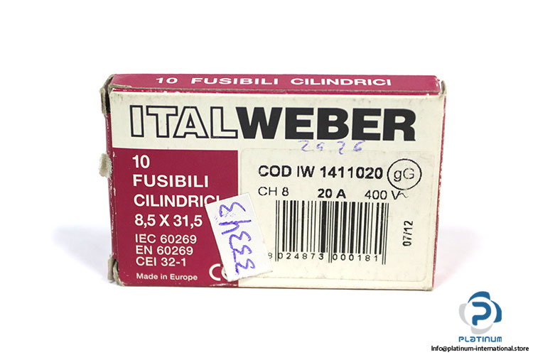 italweber-1411020-20a-cylindrical-fuse-link-(New)-2