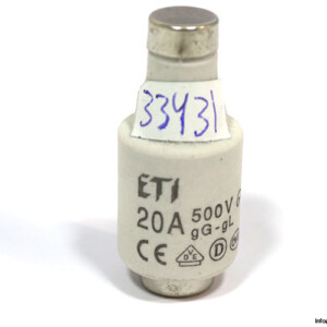 ETI GG-GL 20A 500VAC Bottle Fuse Link