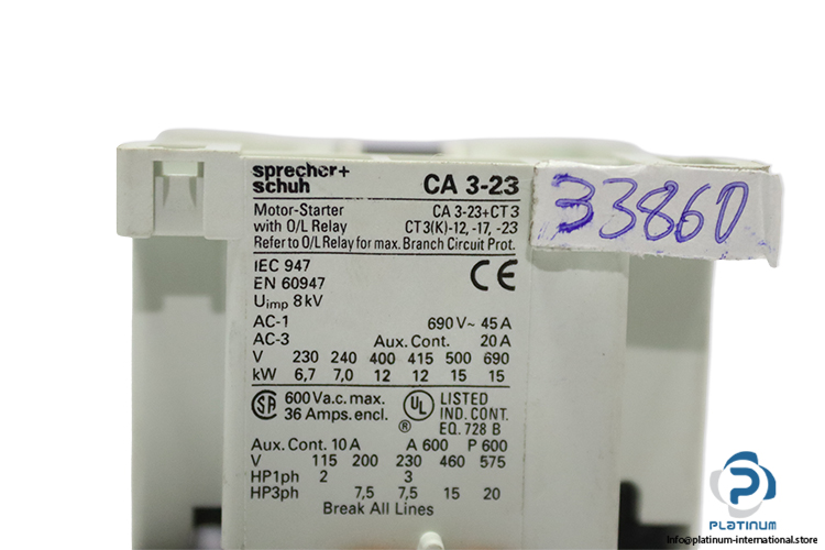 Sprecher-schuh-ca3-23-motor-starter-with-overload-relay(new)-2