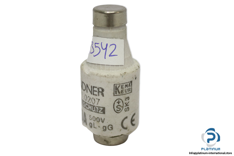 lindner-597.0207-DII-GL-GG-20a-bottle-fuse-link-(Used)-2