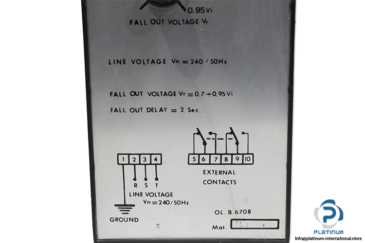 spii-spv-21-minimum-voltage-relay(used)-3