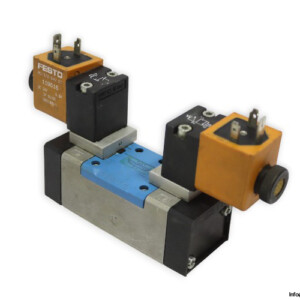 festo-43349-double-solenoid-valve-with-coil-(used)