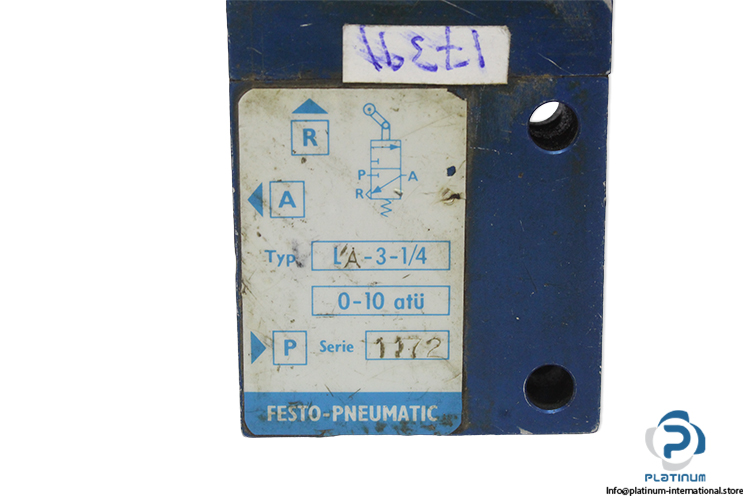 festo-LA-3-1_4-mechanical-valve-without-lever-(used)-1