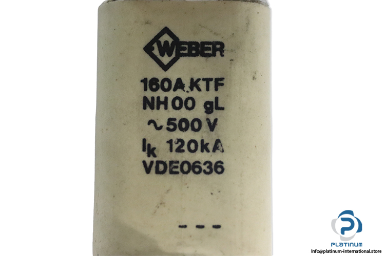 weber-NH00-KTF-160A-500VAC-fuse-link-(New)-1