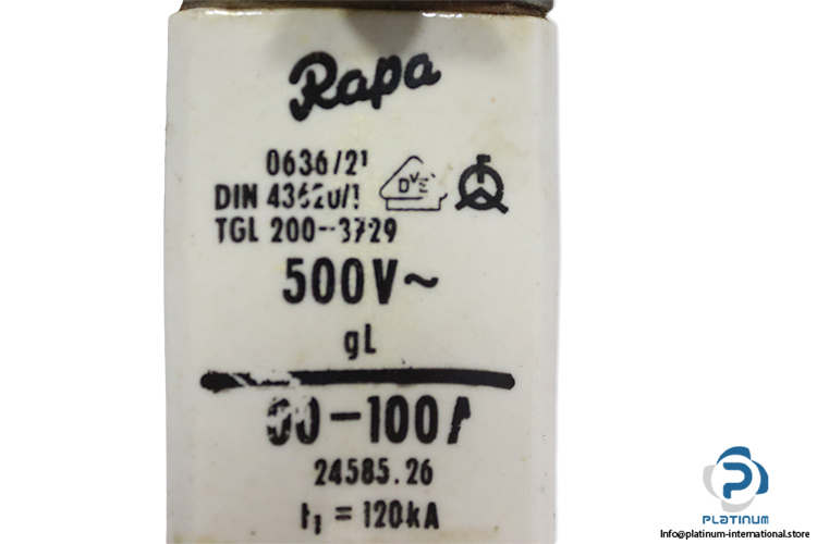 rapa-TGL-200-3729-NH00-100a-fuse-link-(Used)-1