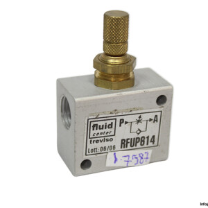 Fluid Center RFUP814 ONE-WAY Flow Control Valve