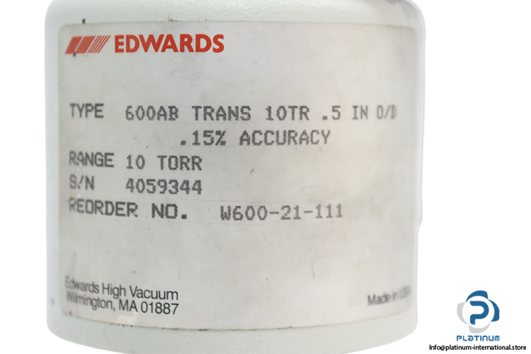 Edwards-600AB-Trans-10TR-5INOD-capacitance-manometer-pressure-sensor(new)-2