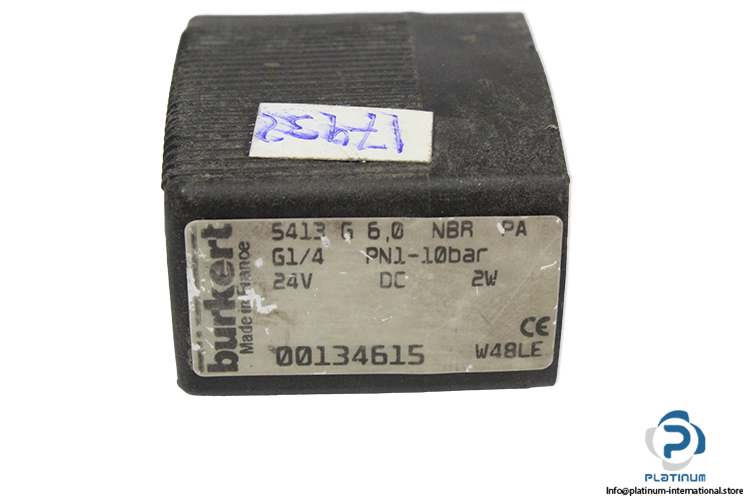 burkert-5413-G-6.0-NBR-PA-G1_4-solenoid-coil-(used)