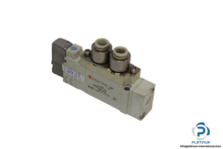 smc-SY5120-5LOU-C6F-Q-5-port-single-solenoid-valve-(used)