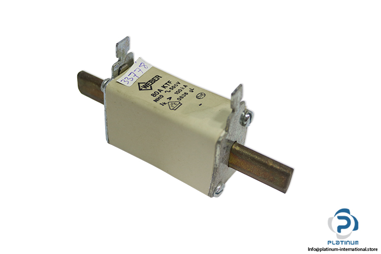 weber-NH0-KTF-80a-500VAC-fuse-link-(New)