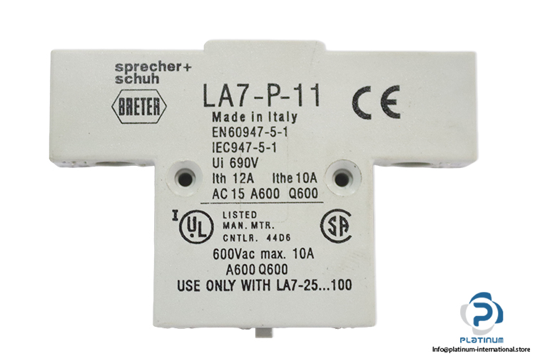 sprecher-schuh-LA7-P-11-auxiliary-contact-block-(New)-1