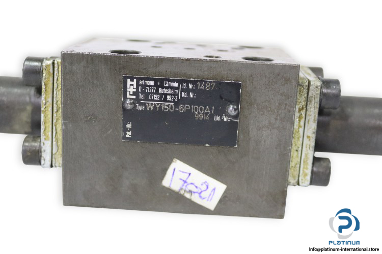 hartmann-lammle-wy150-6p100a19914-flow-control-valve(used)-1