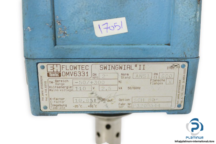 flowtec-dmv6331-vortex-flow-meter(used)-2