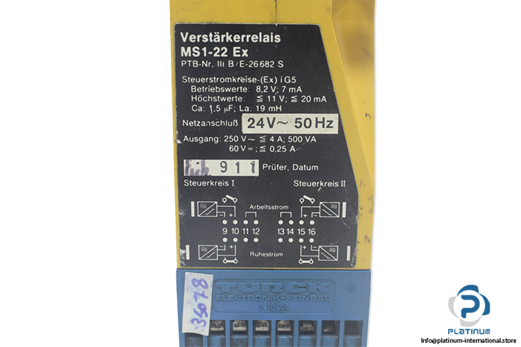 turck-MS1-22-EX-24VAC-amplifier-relay-(Used)-2