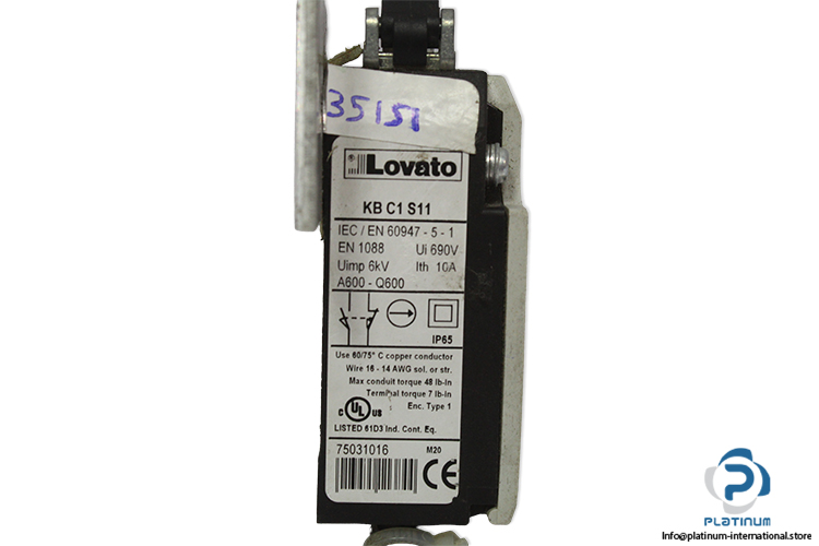 lovato-KBC1S11-limit-switch-(Used)-2