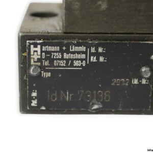 Hartmann+Lammle MM20-12-6P200-R Flow Control Valve