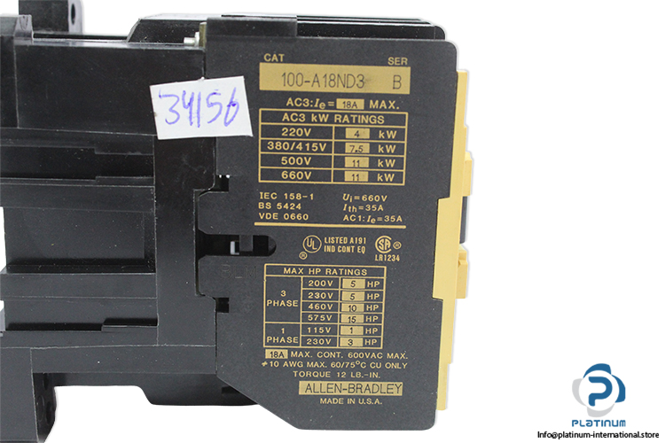 allen-bradley-100-A18ND3-ser.b-contactor-(New)-2