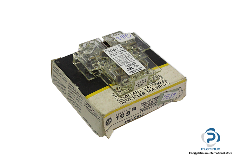 allen-bradley-195-GA11-auxiliary-contact-block-(New)