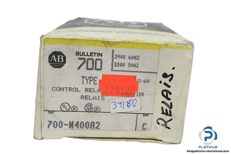 allen-bradley-700-N400A2-ser.c-control-relay-(New)-5