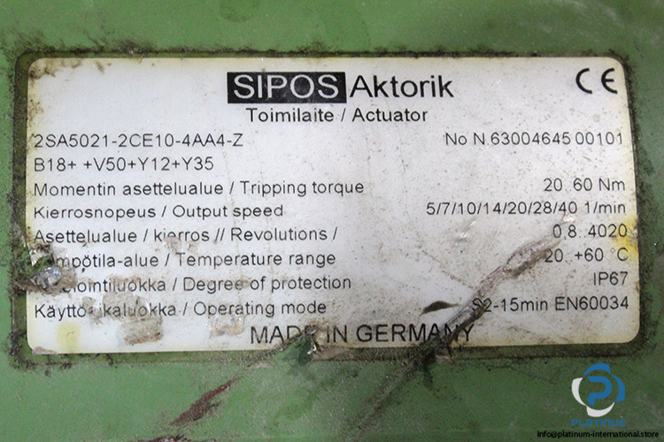sipos-2sa5021-2ce10-4aa4-z-electric-actuator(used)-3