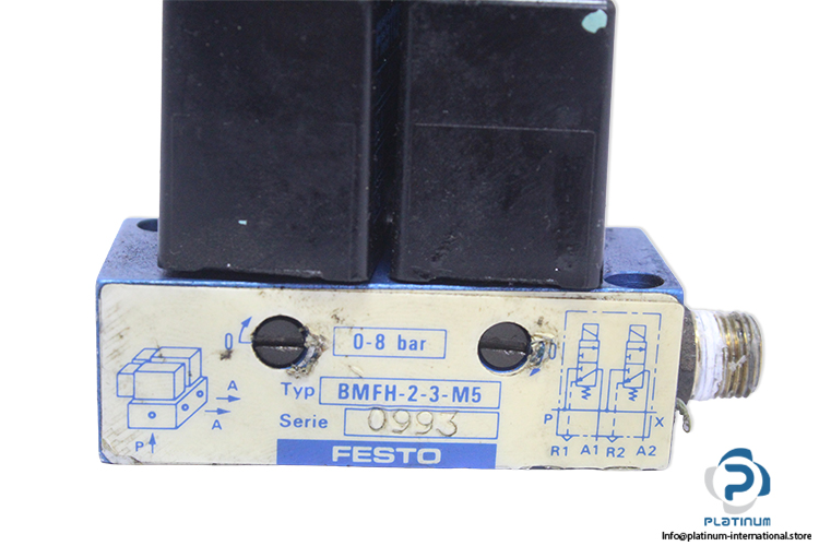 Festo-4522-air-solenoid-valve-with-coil(used)-1