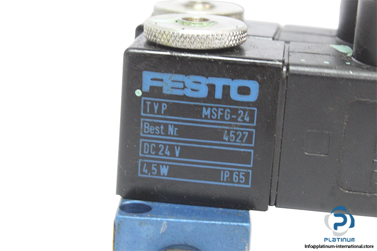 Festo-4522-air-solenoid-valve-with-coil(used)-2