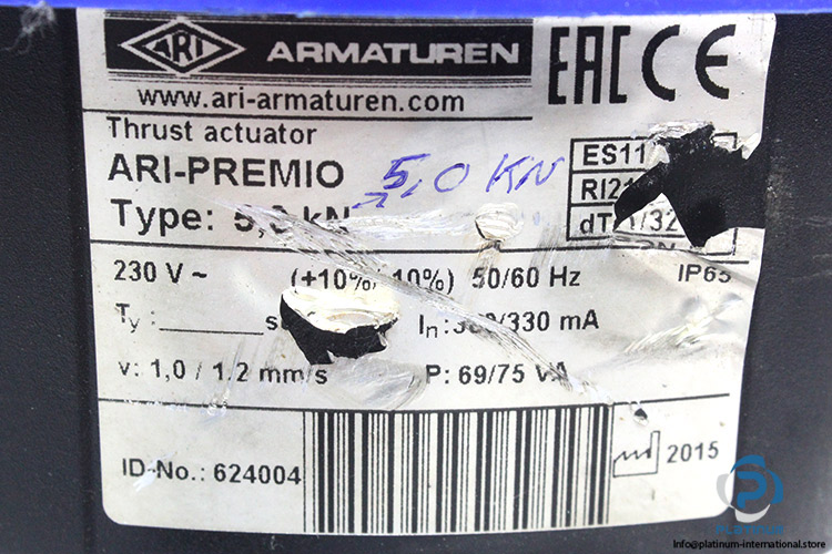 armaturen-624004-electric-thrust-actuator(used)-1