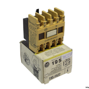 allen-bradley-195-FA22-ser.a-auxiliary-contact-(New)