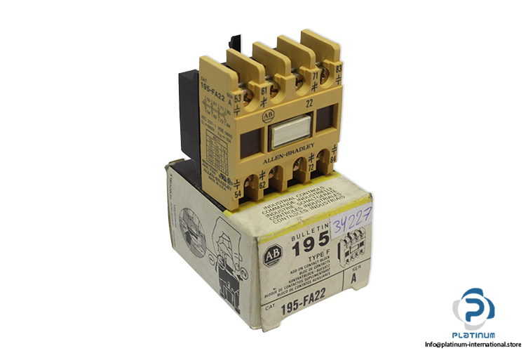allen-bradley-195-FA22-ser.a-auxiliary-contact-(New)