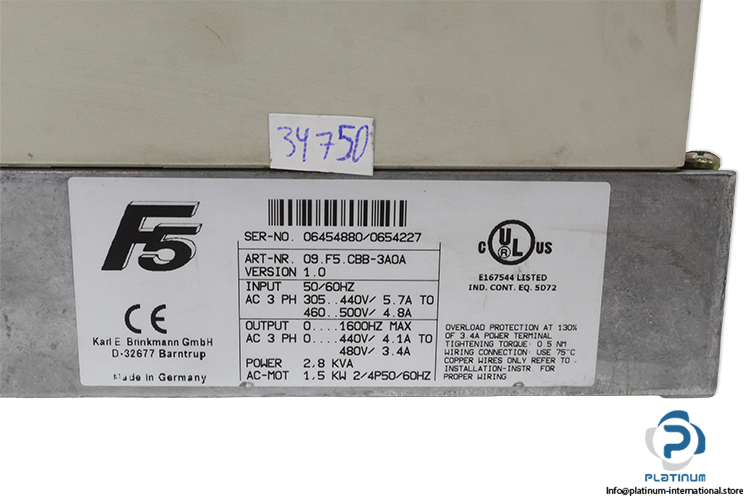 keb-09.F5.CBB-3A0A-inverter-drive-(Used)-4