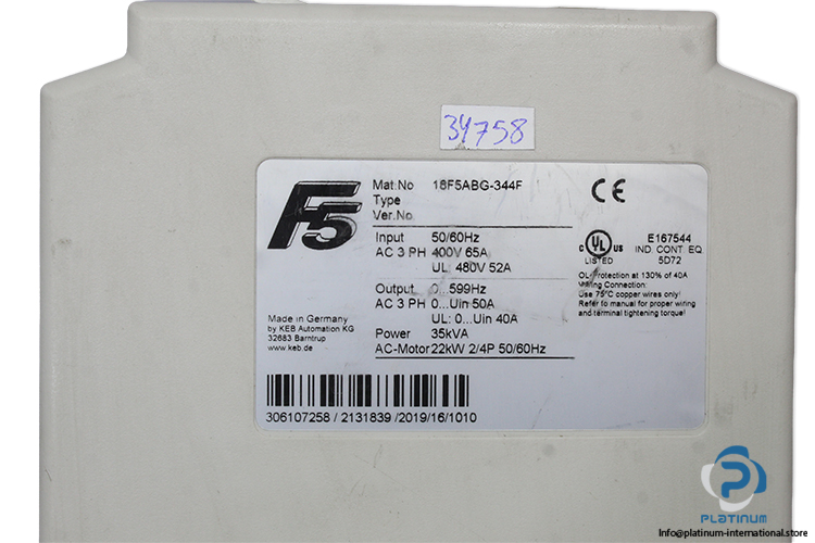 keb-18.F5.ABG-344F-inverter-drive-(Used)-3