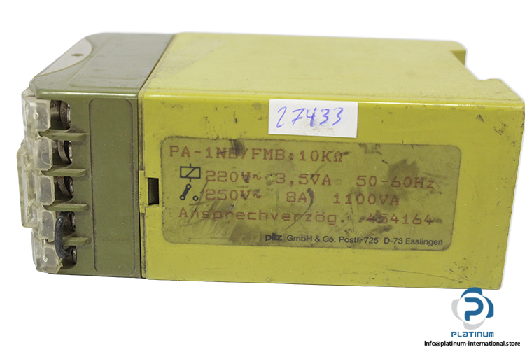 pilz-PA-1NB_FMB-10Kohm-454164-3-300s-time-safety-relay-(Used)-2