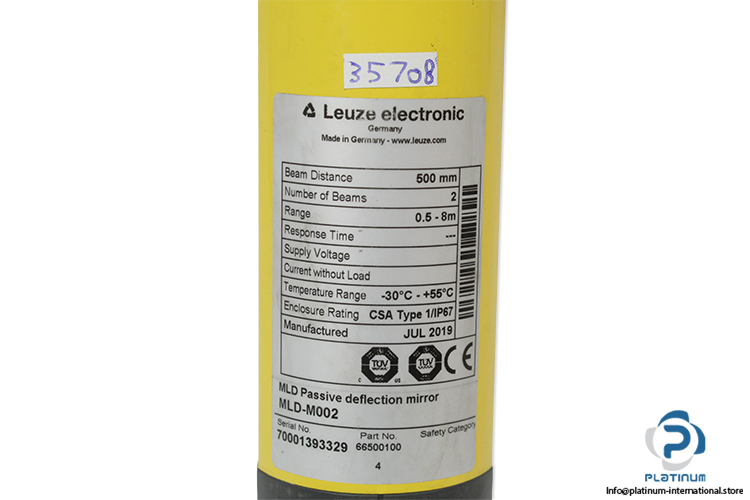 leuze-eectronic-MLD-M002-deflecting-mirror-(New)-2