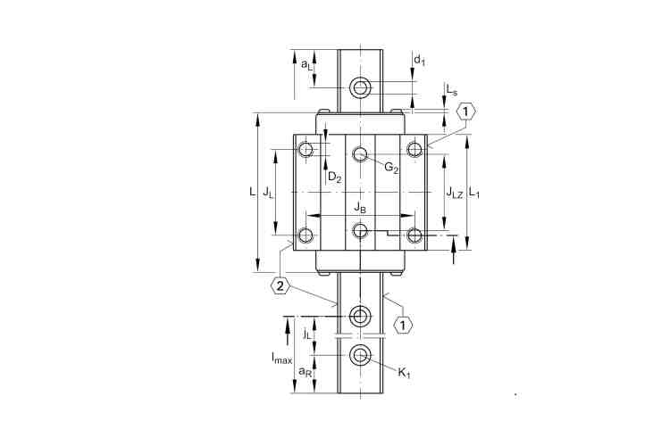 ina-KWE25-V1-G3-recirculating-ball-bearing-carriage-(used)-3