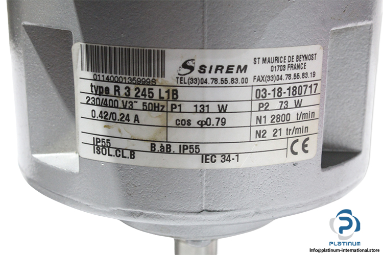 sirem-R-3-245-L1B-ac-gearmotor-(new)-1
