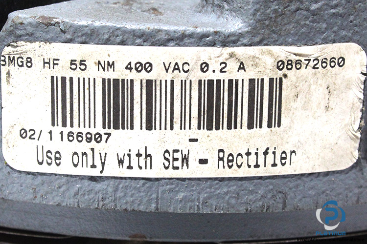sew-BMG8-HF-400V-55NM-motor-brake-with-motor-base-(used)-2