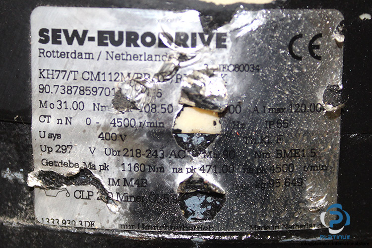 sew-KH77_T-CM112M_BR_TF_RH1L_KK-synchronous-servomotor-(used)-2