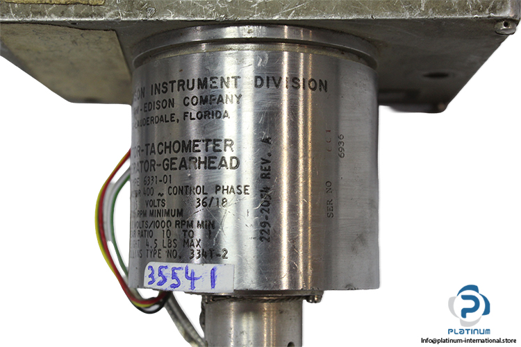 thomas-a.-edison-6331-01-DM-motor-tachometer-generator-gearhead-(used)-5