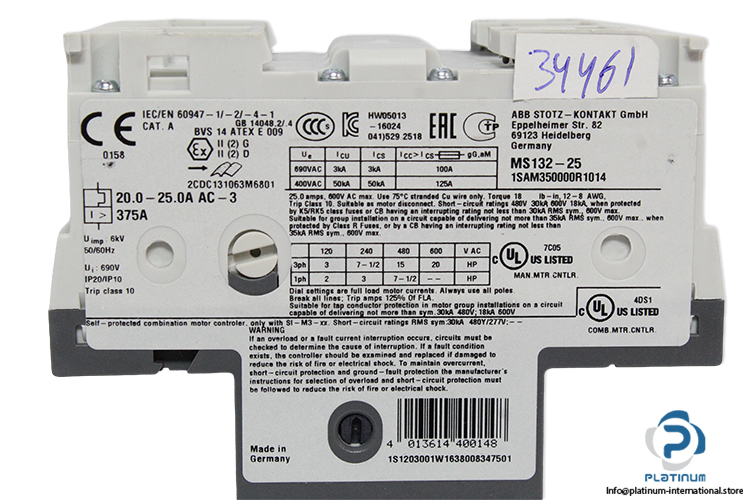 abb-MS132-25-manual-motor-starter-(New)-2