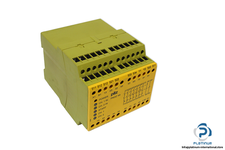 pilz-PNOZ-X9-200-230VAC-24VDC-7N_O-2N_C-safety-relay-(used)